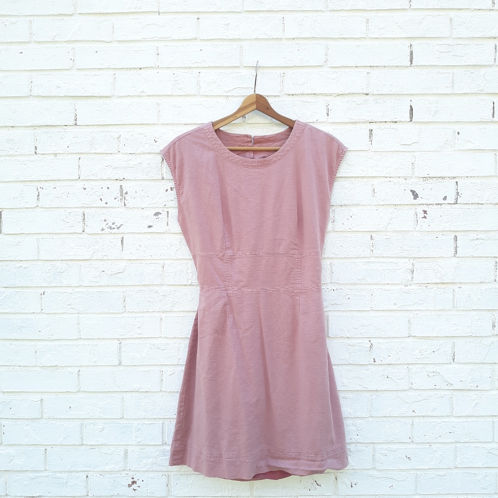Anthropologie Utility Tie Back Mini Dress - Picture 5 of 12